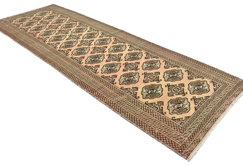 Vintage Oriental Runner Rug Distressed Geometric Tribal Design Kitchen 3X9 ft gallery