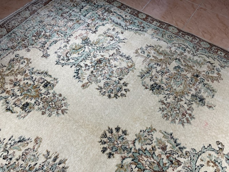 Large Turkish Rug , Oriental Rug , Beige Rug , Handmade Rug , 7x10 Area Rug gallery