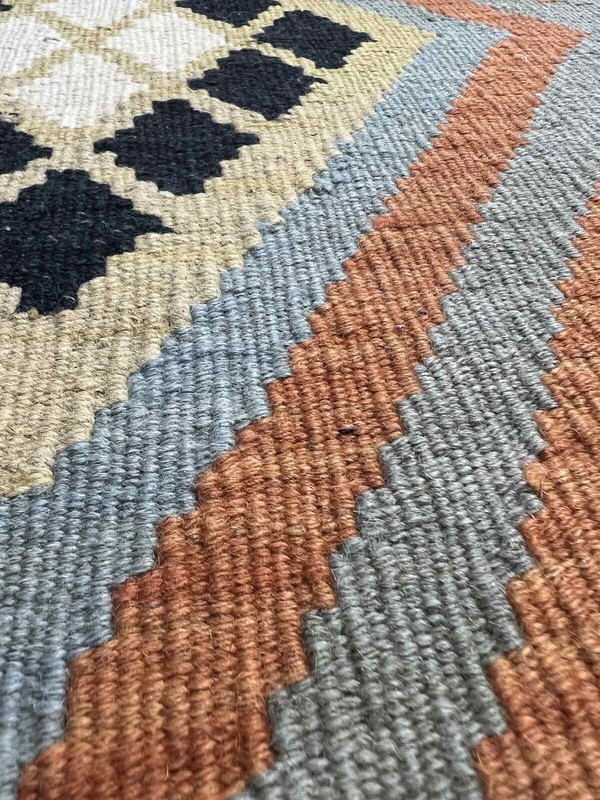 Vintage Kilim Traditional Hand Made Oriental Wool Kilim 5ftx3.2ft 144cmx100cm gallery
