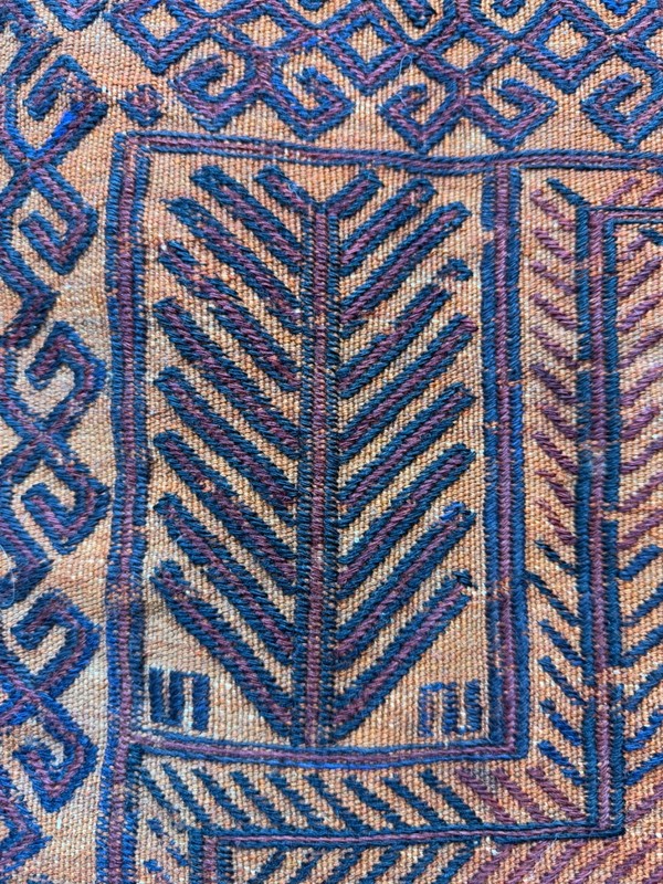 Vintage Fabulous Hand Woven Afghan Prayer Design Wool Weaving Kilim Rug Carpet gallery