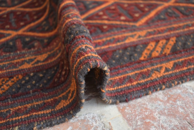 3x13 Ft Vintage Handmade Afghan Moshvani Hallway Rug Persian Wool Tribal Runner gallery