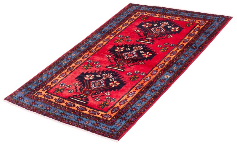 Vintage 3'10" x 6'2" Traditional Hand Knotted Vegetable Dye Wool Area Rug gallery