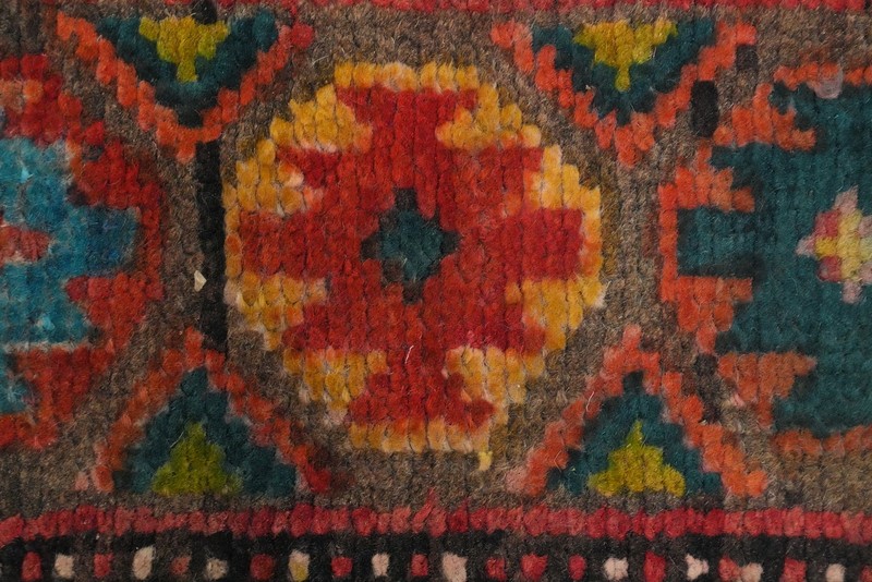 Vintage Tribal Traditional Geometric Red Wool Hand-knotted 10 ft Runner Rug 4x10 gallery
