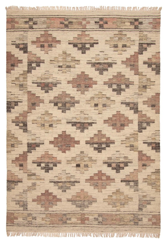Vintage Hand Woven Area Rug 5'8" x 7'7" Traditional Wool Oriental Carpet