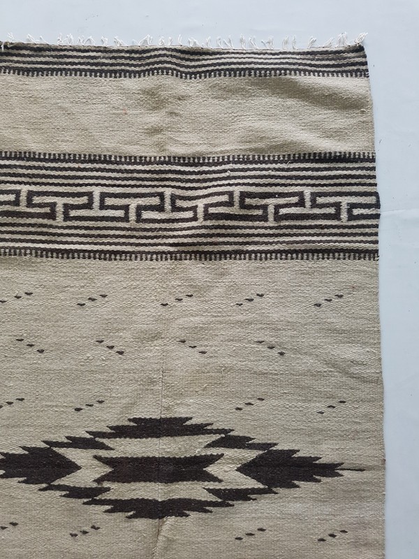 Vintage Handmade Traditional Native American Kilim Floor Rug Carpet 183x94 cm gallery