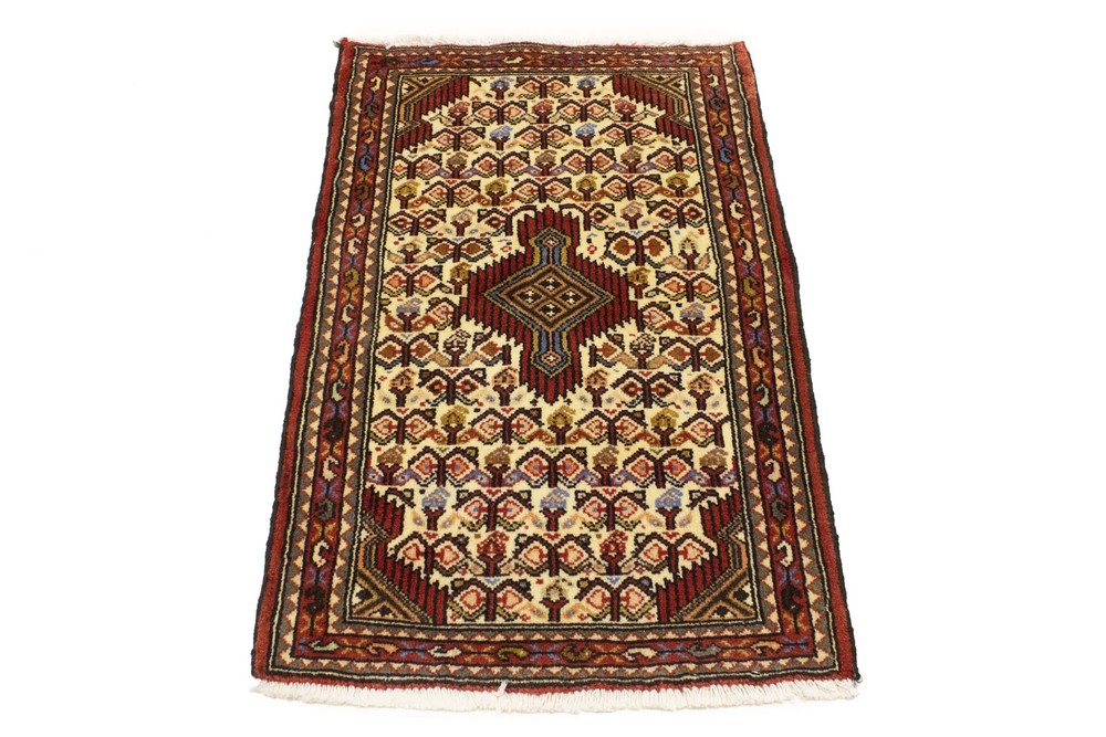 Vintage Handmade Wool Oriental Rug Tribal Geometric Style Boho Carpet 2'2X3'5 ft