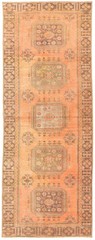 Vintage Hand-knotted Runner Rug 4’1″ x 10’11” Traditional Oriental Wool Carpet