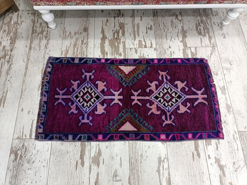 fireplace rug, purple oushak rug, vintage rug, small turkish rug, gothic rug, so gallery