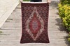 Turkish Rug 2x3 ft Vintage Wool Carpet 70x120cm Handwoven East Anatolian gallery
