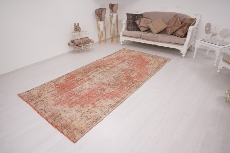 5x9 Oriental Vintage Rug Oushak Area Rug Turkish Rug Handmade Rug Neutral Rug 35 gallery