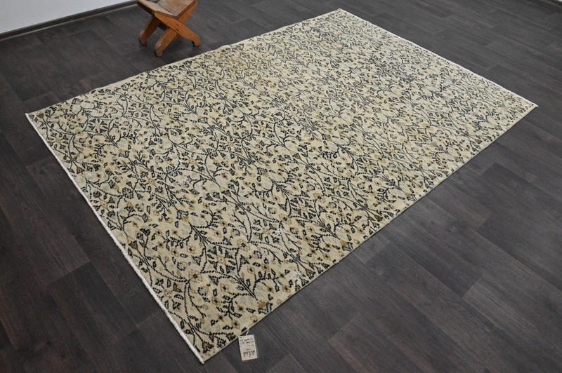 Oushak Turkish Vintage Rug 5x8 Kilim Rug Anatolian Handmade Boho Decor BEIGE gallery