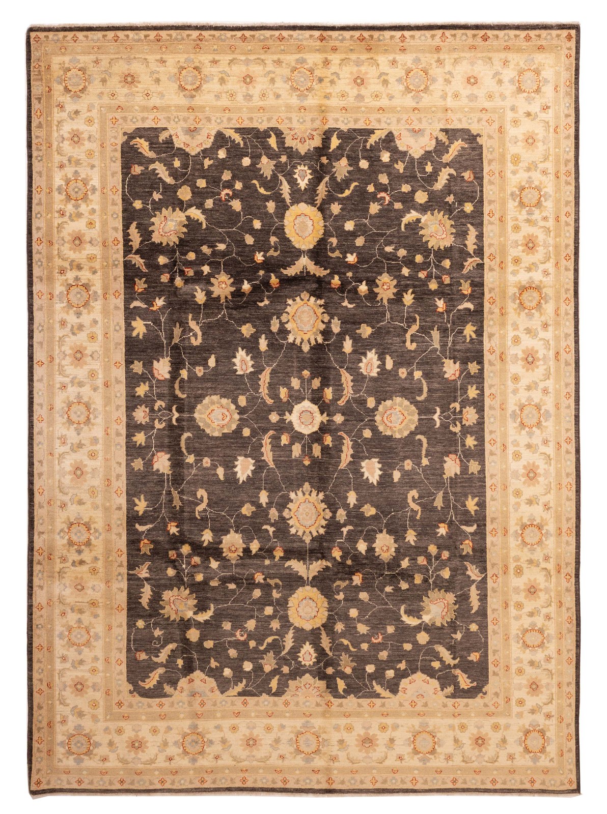 Vintage 8'9" x 11'11" Traditional Hand Knotted Vegetable Dye Wool Area Rug gallery