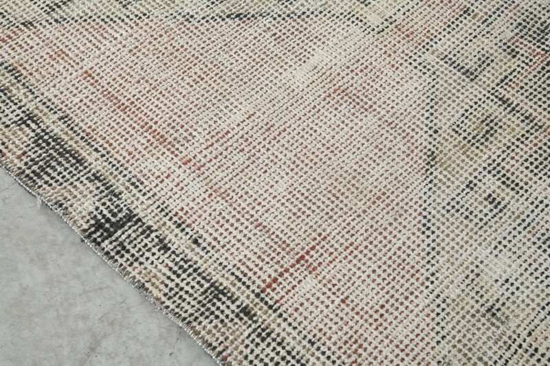 3x7 runner, small turkish rug, hand-knotted vintage oushak rug wool carpet,313 gallery