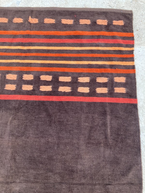 Vintage Handmade Romanian Floral Traditional Wool Kilim Rug 180x119 cm gallery