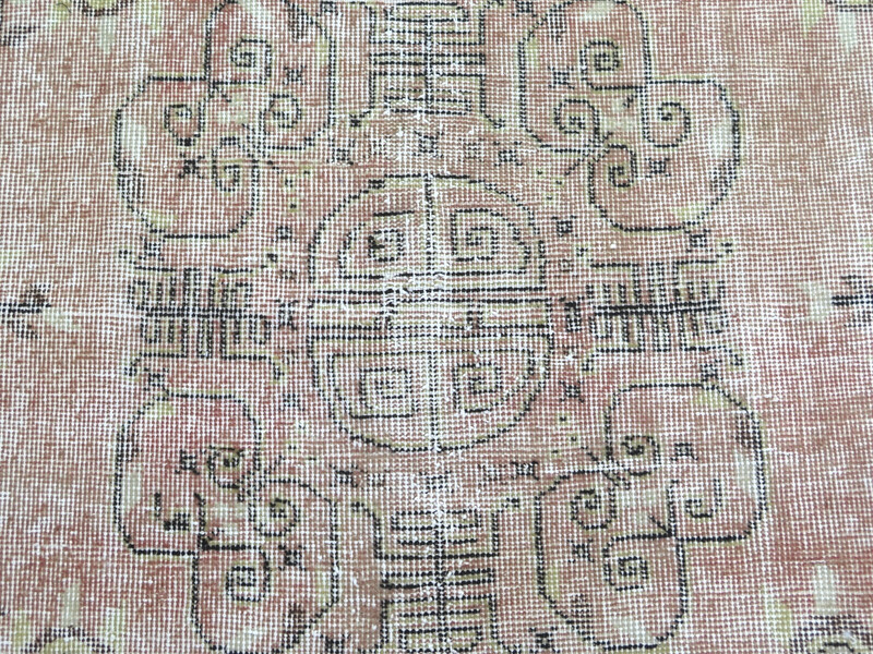 Vintage Anatolia Carpet, Distressed Rug Floor Carpet Handmade Wool Rugs 61"x106" gallery
