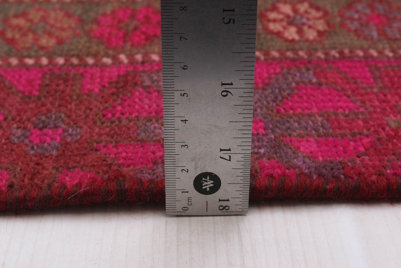 3'6" x 13'2" Vintage Hand-knotted Runner Rug Traditional Oriental Wool Carpet gallery