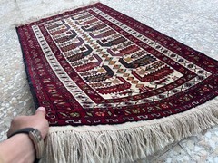 COLLECTORS’ ITEM Vintage Shikarga Pictorial Peacock Pattern Nomad Tribal Rug