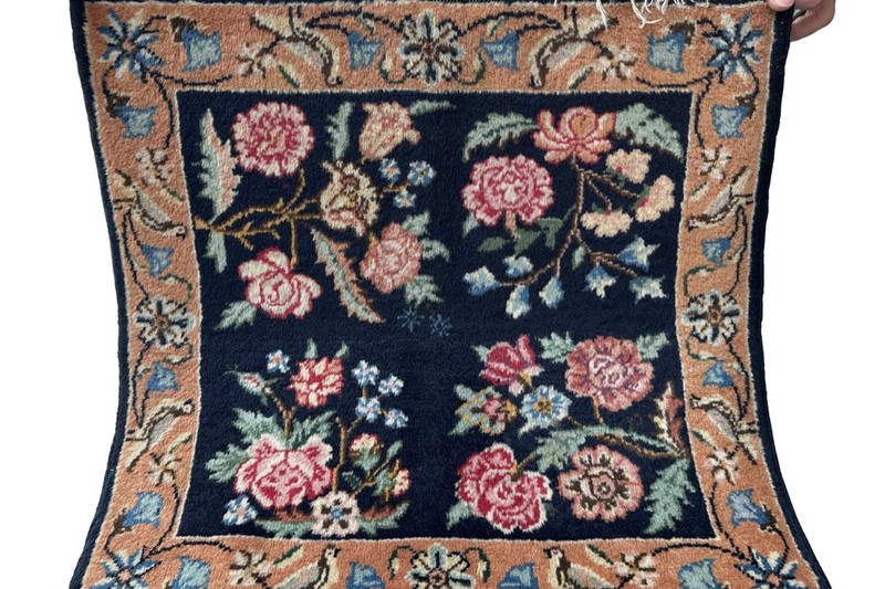 1.8x1.9 ft Traditional Vintage Caucasian Hand Knotted Wool Small Area Rug gallery