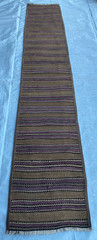 2×10 ft Afghan Handwoven Turkmen Runner Tribal Hallway Entryway Antique Wool Rug