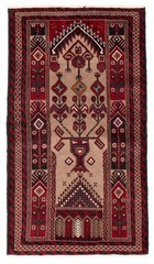 Traditional Vintage Hand-Knotted Oriental Carpet 3’3″ x 5’11” Wool Area Rug