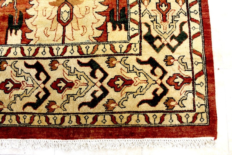 10X14 INCREDIBLE HAND KNOTTED ANTIQUE REPRODUCTION HERIZ SERAPI WOOL TURKISH RUG gallery