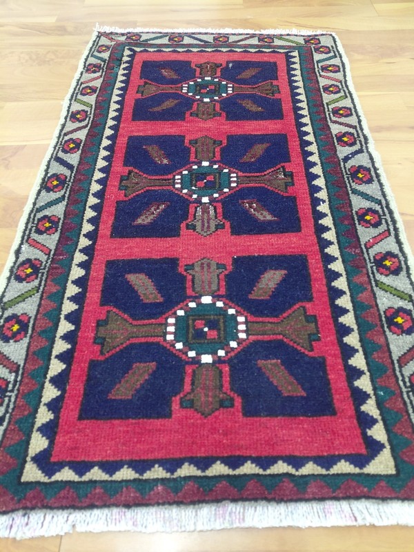 Deformed Antique Anatolian Rug Multicolor Turkish Rug Handmade Rug gallery