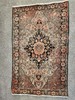 1890s/1900 Farahan Sarouk Rug, 36 x 57", Ivory background with Medallion gallery