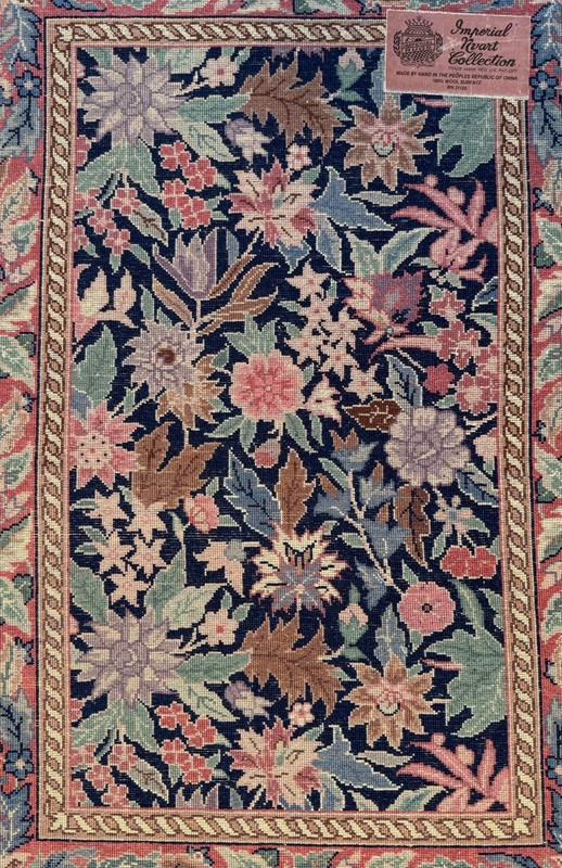 Fine Imperial Handmade Vintage Rug 24" x 36" , 100% Wool, Excellent condition gallery