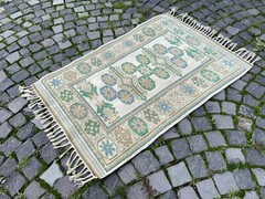Wool rug, Area rug, Vintage rug, Turkish rug, Bohemian rug 3,0 x 4,5 ft