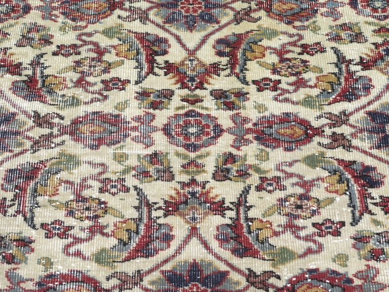 Handmade Turkish Carpet, Vintage Boho Rug, Distressed Wool Large Carpet 67"x109" gallery
