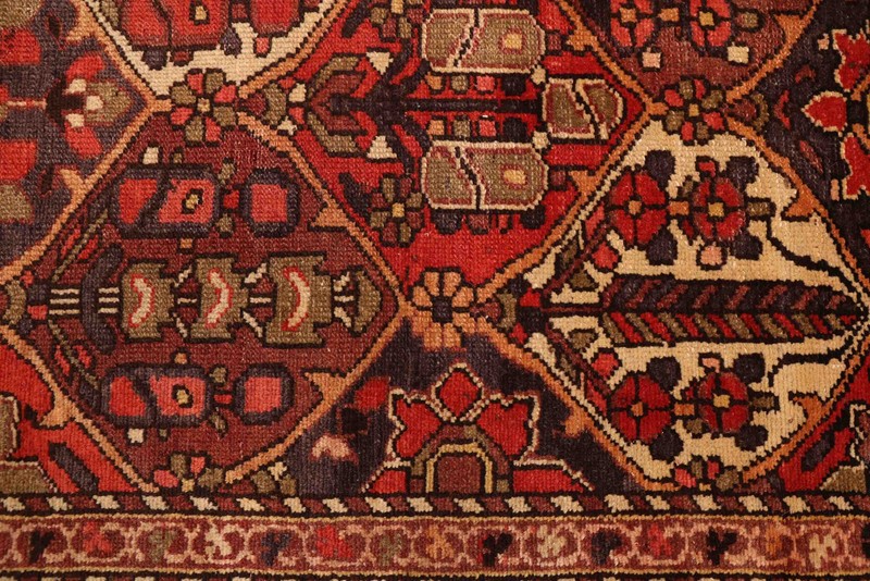 Vintage 4'11" x 6'11" Traditional Hand Knotted Vegetable Dye Wool Area Rug gallery