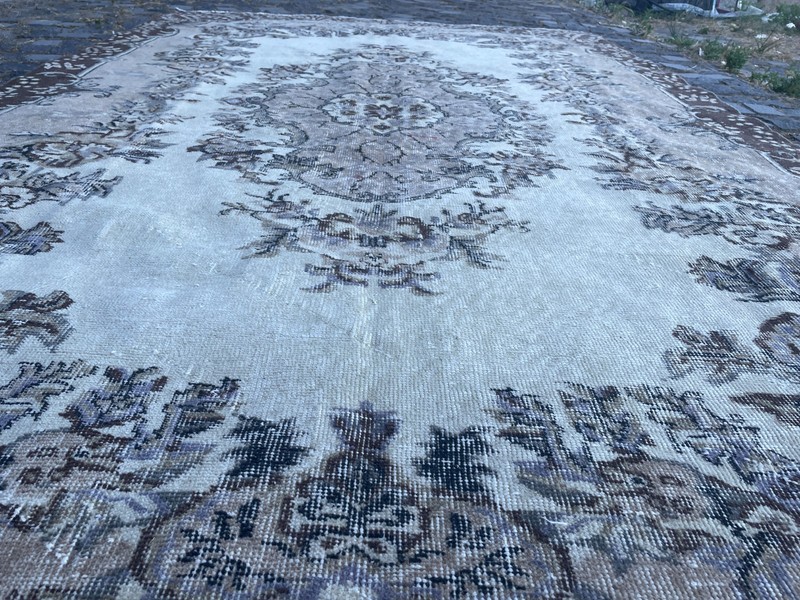 Turkish Vintage Rug, Handmade Wool Rug, Bohemian Large Rug, 6,1 x 9,9 ft gallery