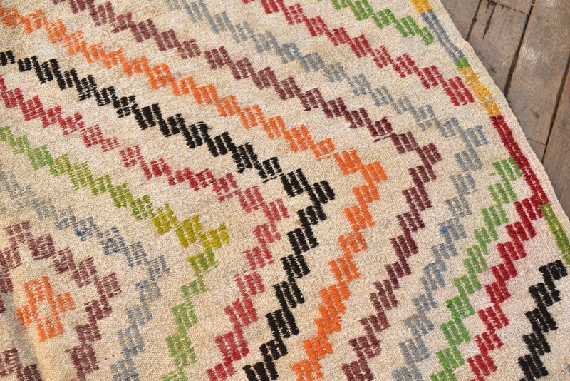 Turkish Kilim Rug 64''x98'' Handwoven 5x8 Konya Cicim Kilim 165x250cm Jajim Rug gallery
