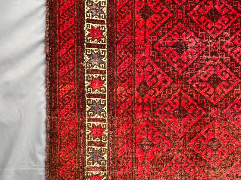 155 X 230 cm Vintage Natural Vegetable Dye Jamshiri Nomad Maldari Belouch Carpe gallery