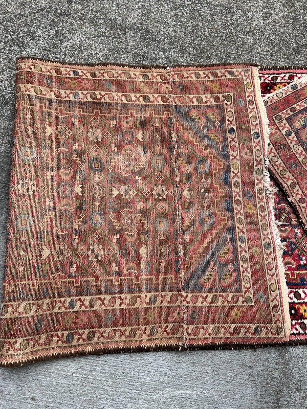 2'10"x8'6" Antique CAUCASIAN Handmade Wool Runner Carpet Rug CLEANED gallery