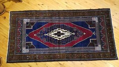 Vintage 1940-1950s Turkish Tribal Rug 4″ × 8″