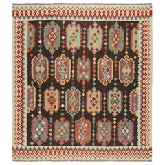 Kilim Afghan 285×254 cm Oriental Rug 100% Wool Hand Knotted Kilim