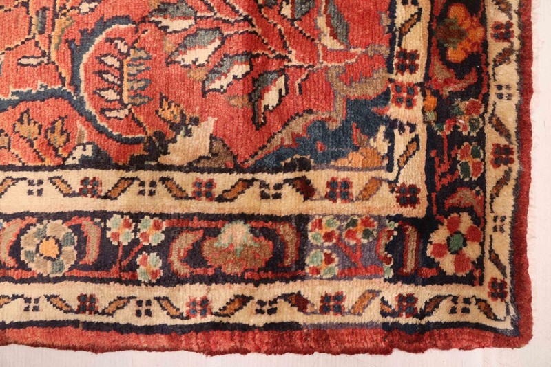 3'5" x 9'10" Vintage Hand-knotted Runner Rug Traditional Oriental Wool Carpet gallery