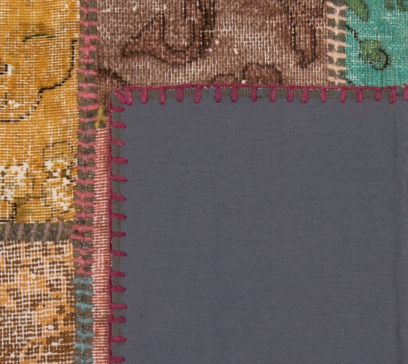 Patchwork 153x104 cm Hand Knotted Oriental Rug Vintage Carpet gallery