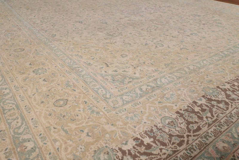 Muted Distressed Wool Area Rug 10x13 Traditional Living Room Hand-made Carpet gallery