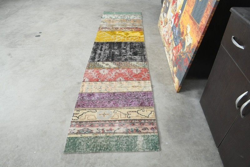 2x8 runner handmade vintage turkish rug runner anatolian oriental carpet 210 gallery