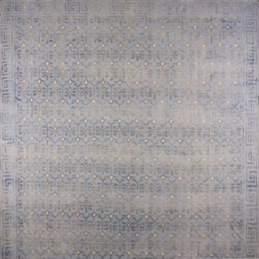 16X24 Antique Indian Dhurries Blue Cotton Area Rug 1920