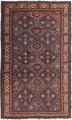6×11 Ant. Caucasian Shirvan Rug Gallery Collector Runner blue 175cmx335cm C.1880