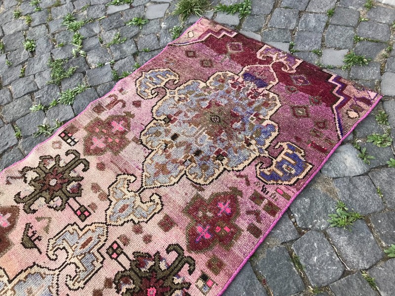 Handmade Rug Turkish Area Rug Vintage Rug Oushak Rug Antique Rug Bohemian Rug gallery