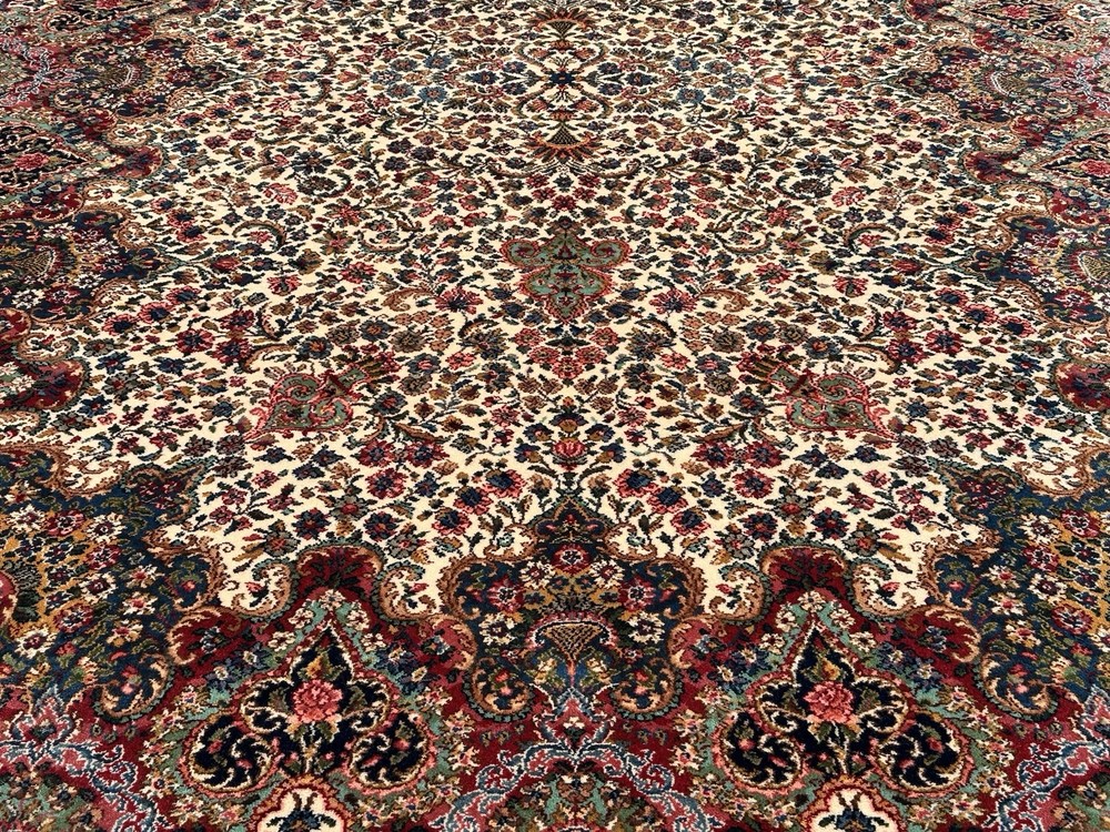 AUTHENTIC MINT KARASTAN FLORAL KIRMAN RUG 8.8x12 PATTERN #742 WE HAVE OTHERS