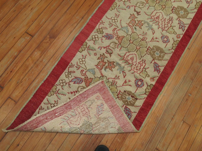 Vintage Turkish Oushak Ushak Rug Size 2'2''x10'8'' gallery