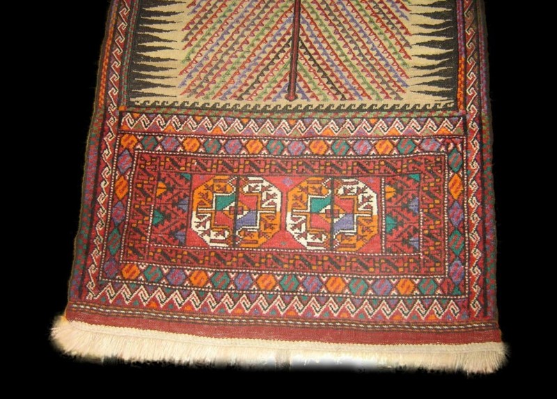Antique Oriental Runner Rug Karajeh Vegetable Dye Hand Knotted 100% Wool 101x31. gallery