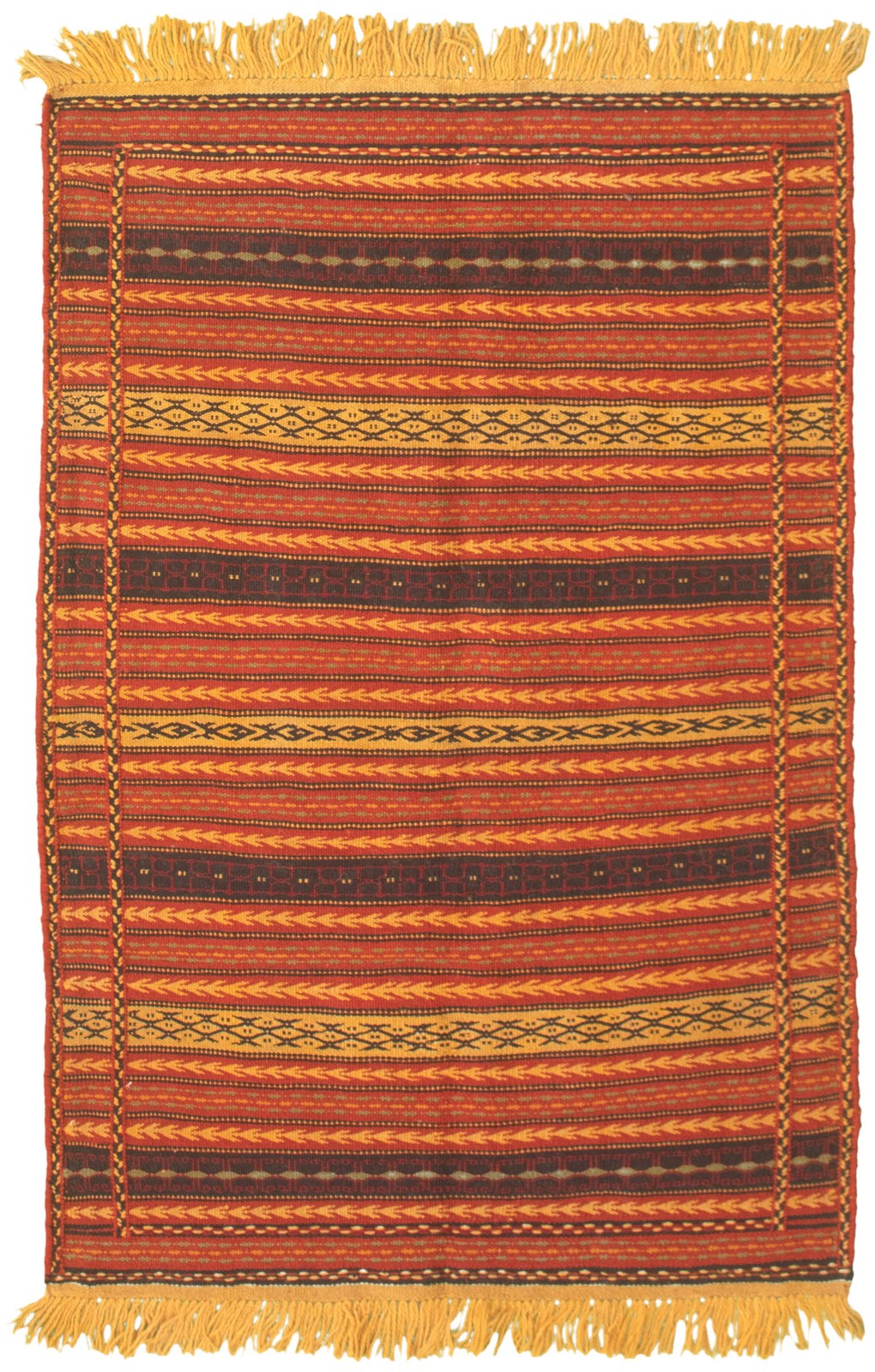Vintage 3'4" x 5'1" Traditional Wool Hand Woven Oriental Area Rug gallery