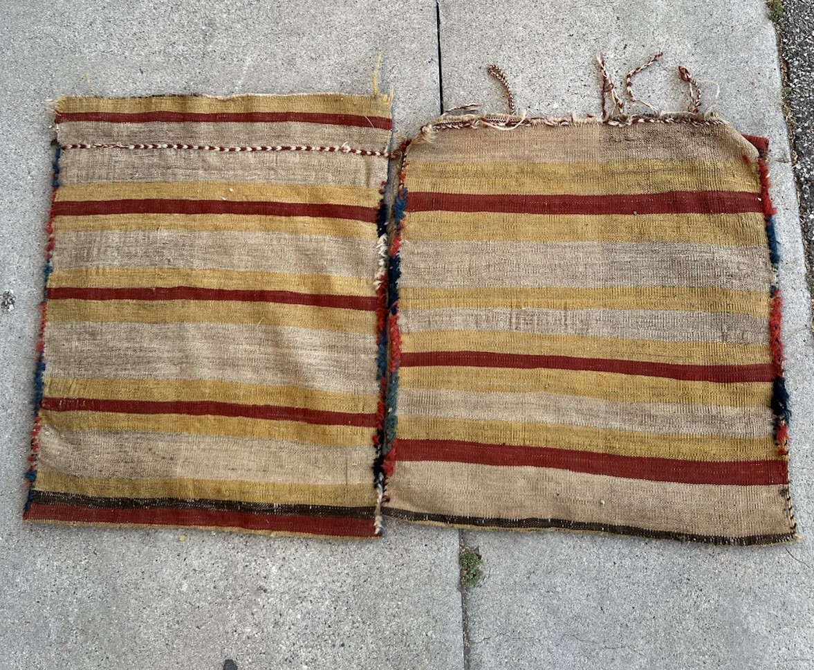 AN EXCEPTIONAL ANTIQUE Rug ARMENIAN CAUCASIAN SHAHSAVAN KHORJIN SADDLE BAG gallery