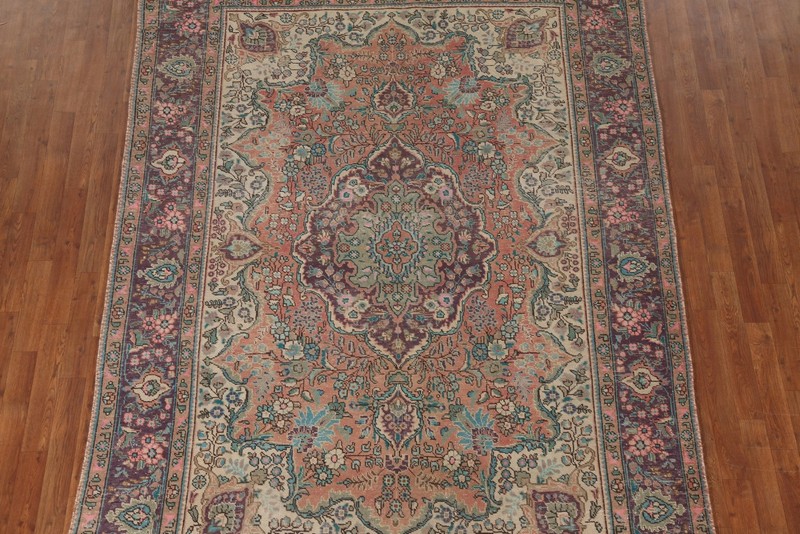 Vintage Distressed Traditional Area Rug 7x10 Ft Handmade Living Room Wool Carpet gallery